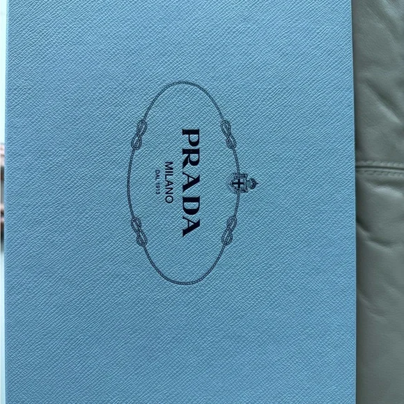 Prada Blue Textured Box - Picture 2 of 9